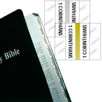 Standard Print Gold Bible Indexing Tabs by Tabbies
