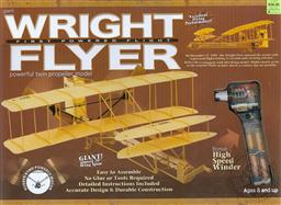 Whitewings Giant Wright Flyer with Powerful Twin Propeller and Bonus High Speed Winder (Over 20 Inch Wingspan) For ages 8 and Up (Aircraft Model, Explore the Science of Flight),AG WhiteWings