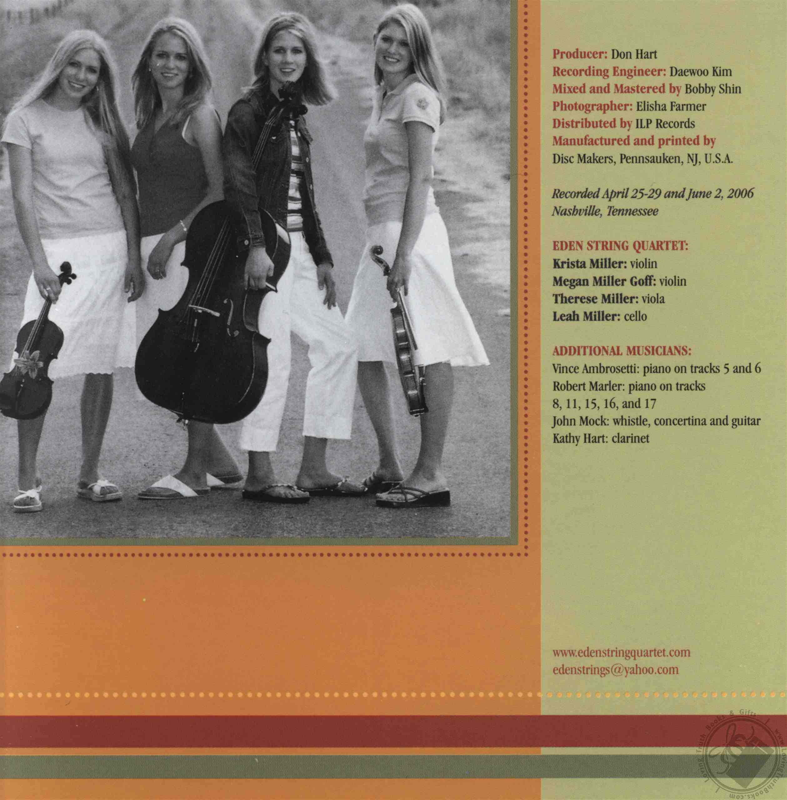 What Wonderous Love by Eden String Quartet (CD / Audio) (Loving