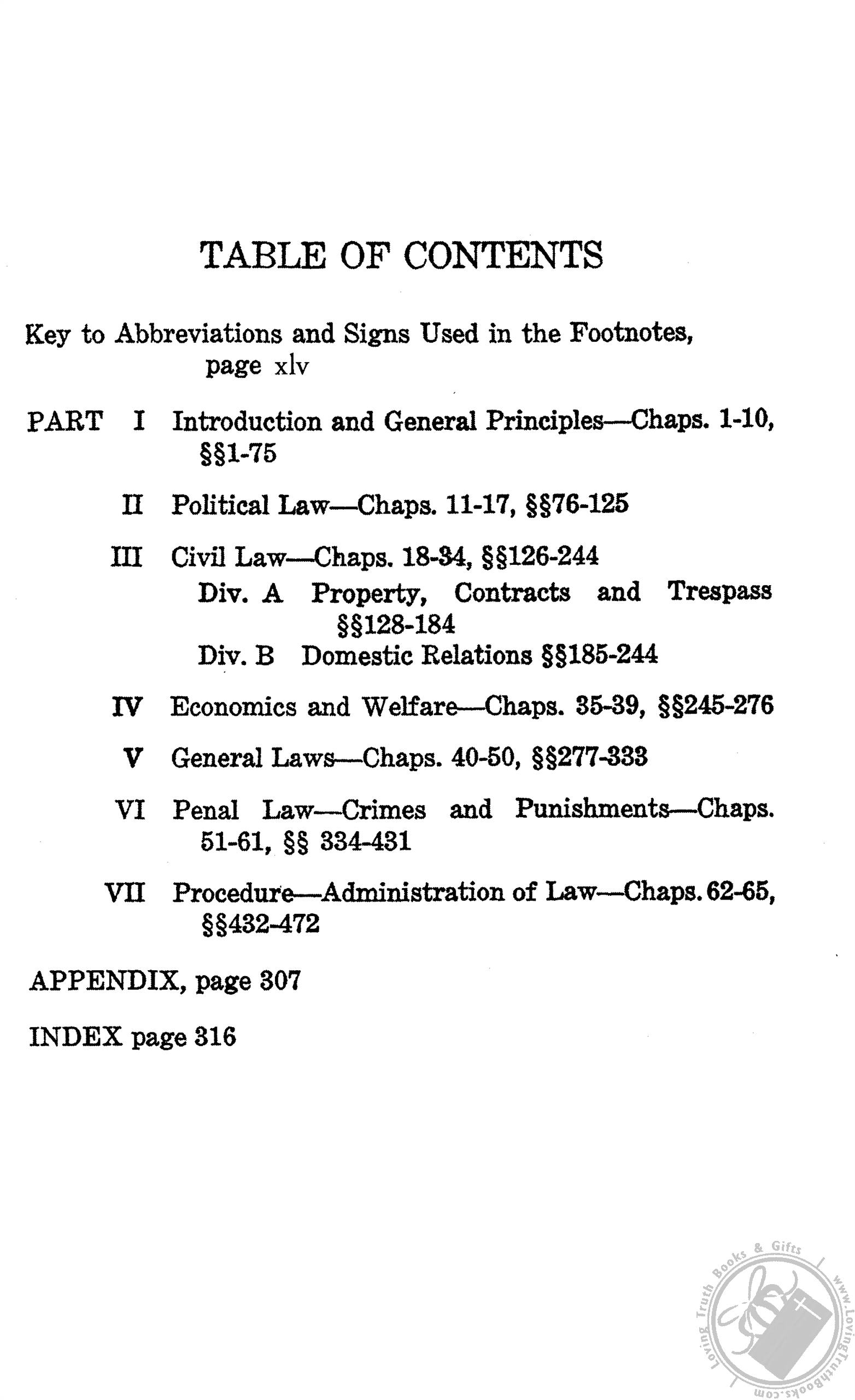 Biblical Law A Text of the Statutes, Ordinances, and Judgments of the