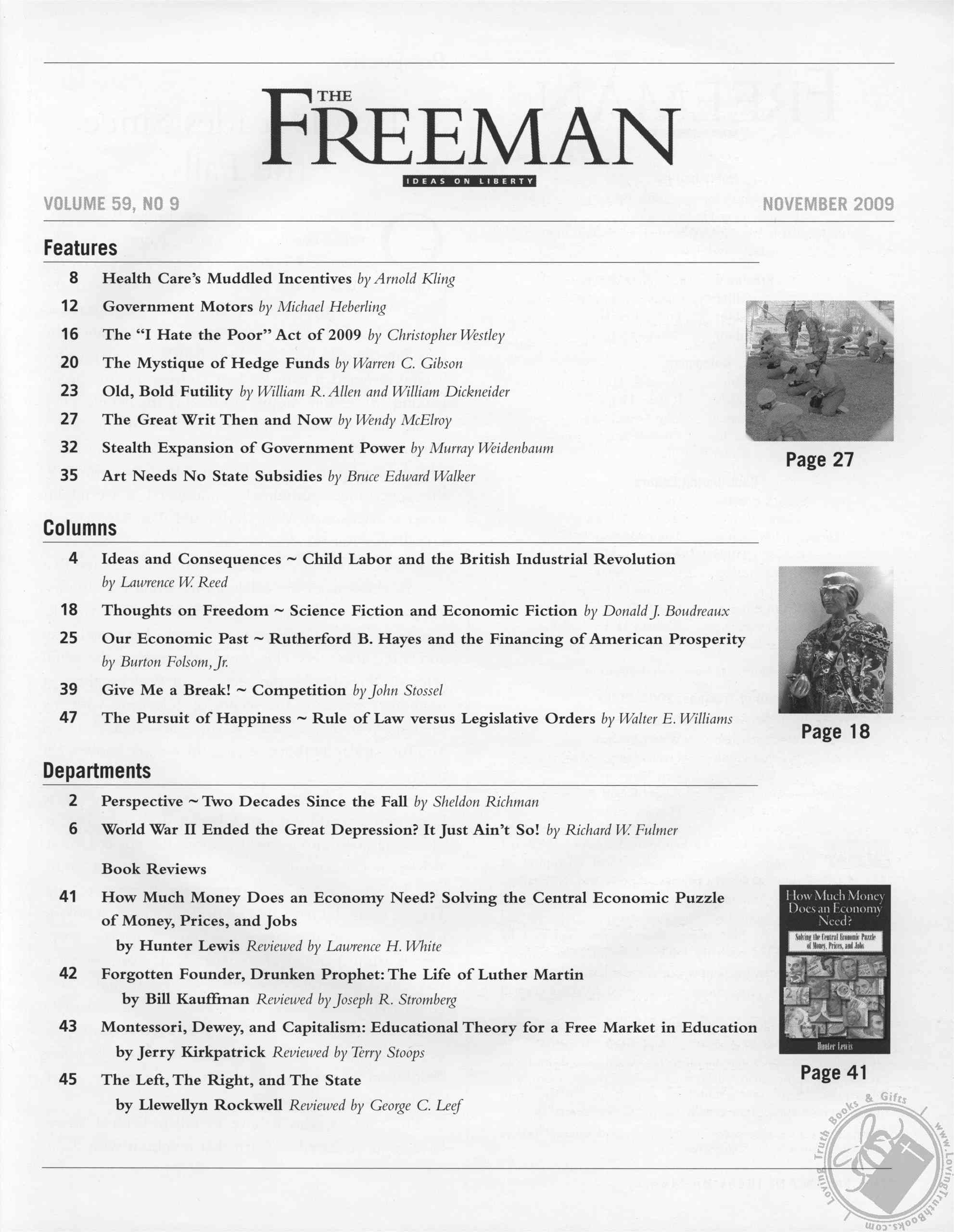 Freeman, Ideas On Liberty Magazine Healthcare's Muddled Incentives