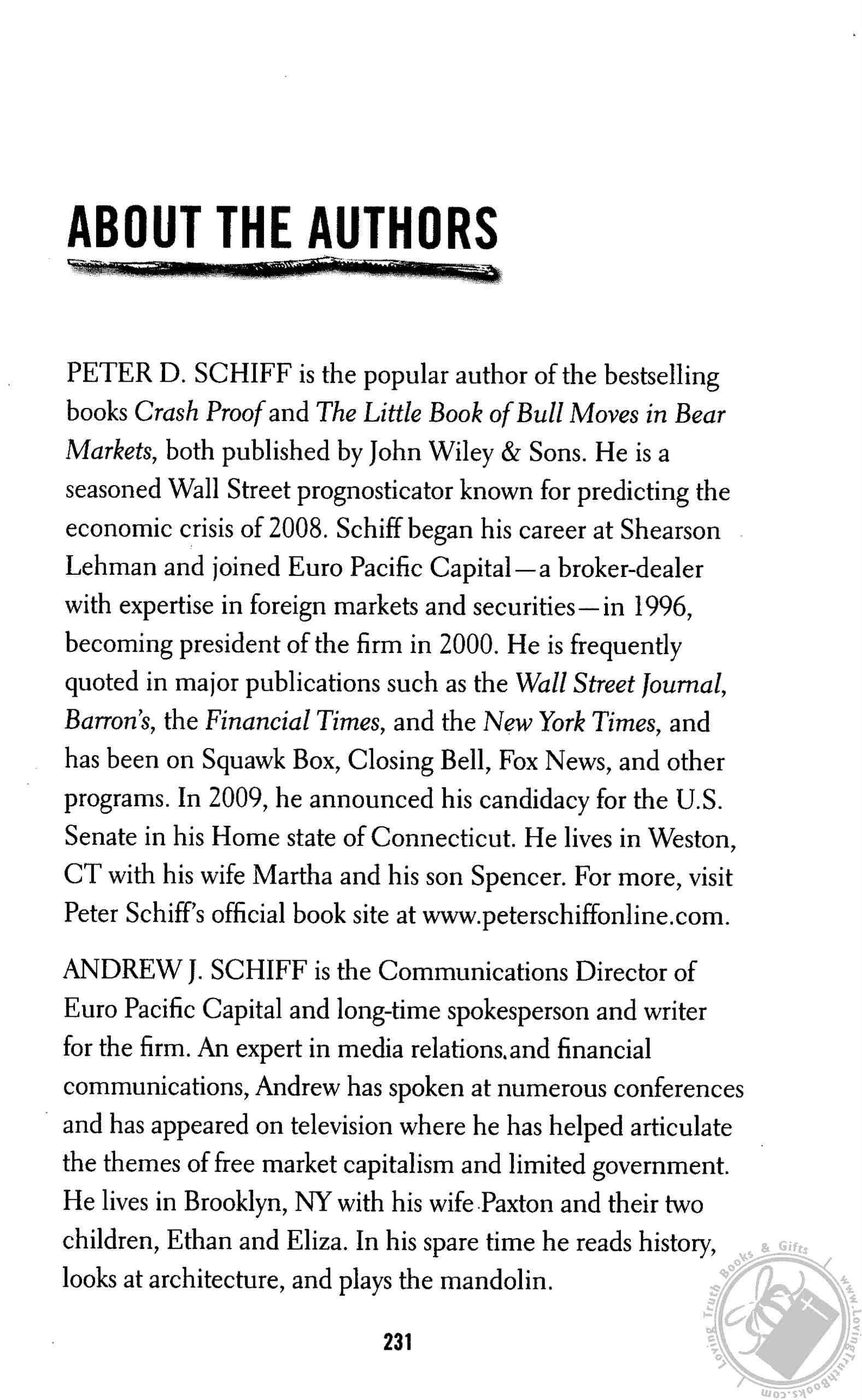 How an Economy Grows and Why It Crashes by Peter Schiff (Book