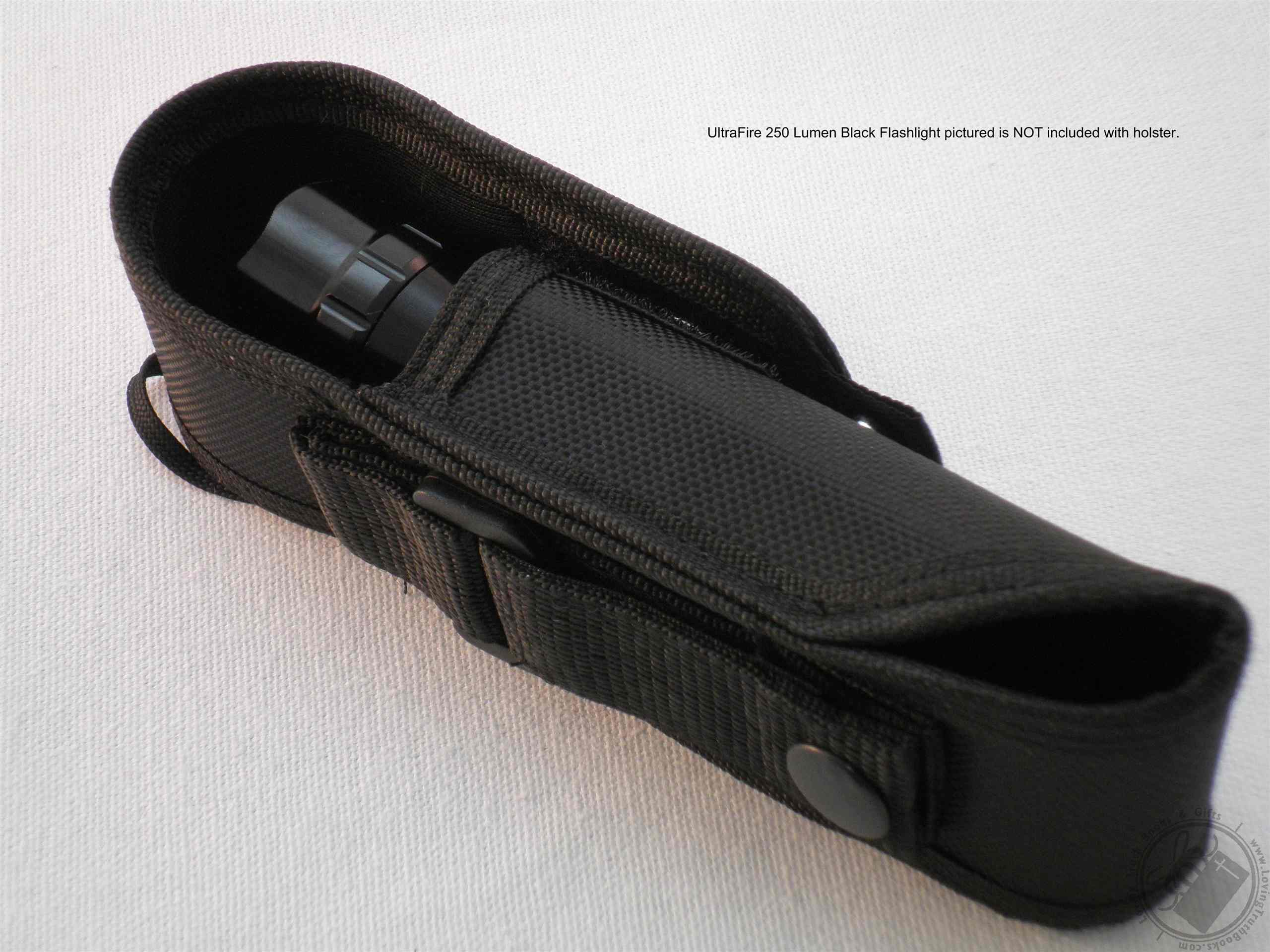 Large Black Nylon Tactical Flashlight Holster by UltraFire (Flashlights