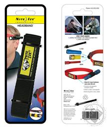 Headband/ Hands-Free Flashlight Holder, Black ,Nite Ize