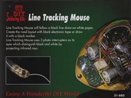 Line Tracking Mouse Robot Kit (Electronic Experiment Kit - Requires Soldering),Elenco Electronics