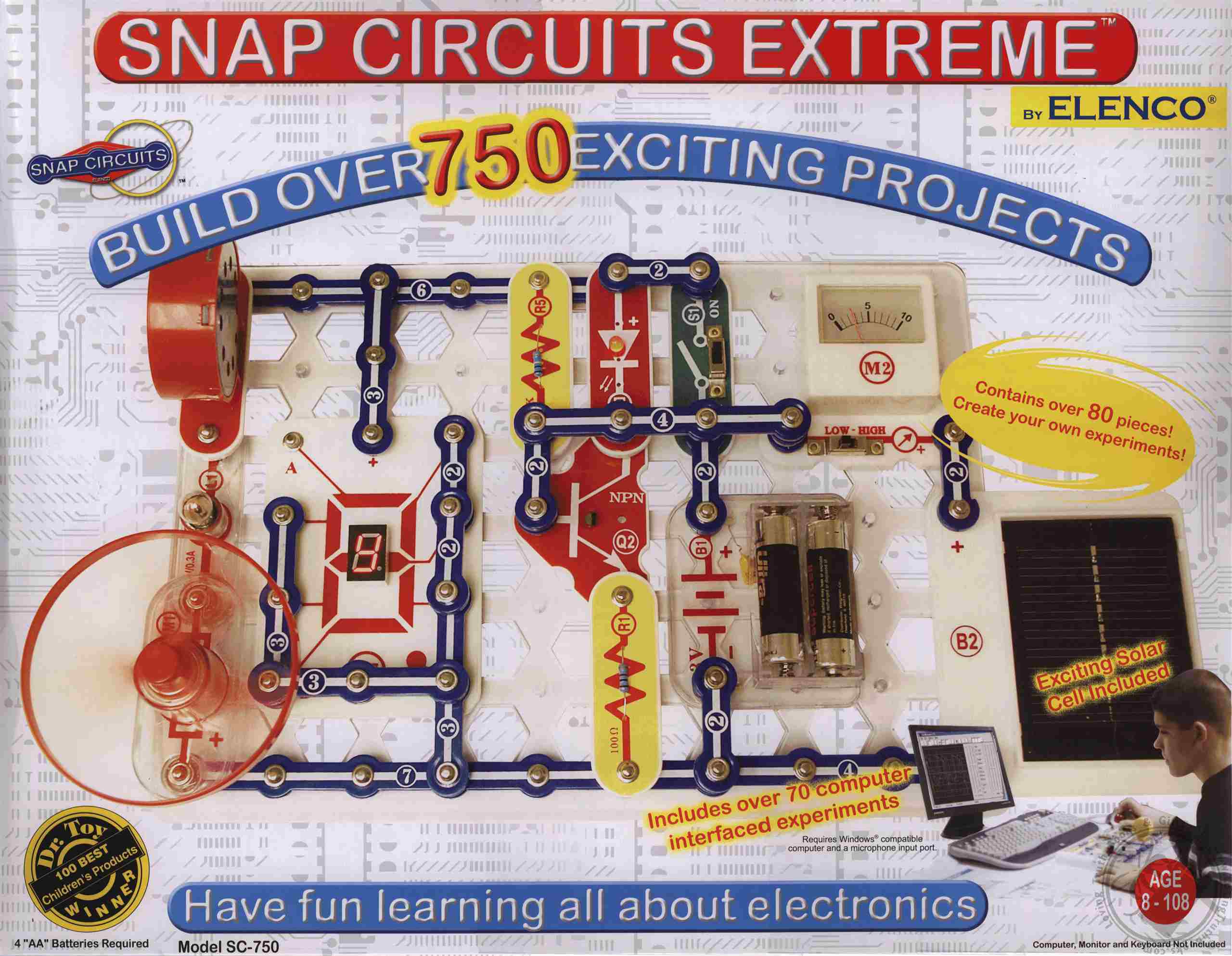 Snap Circuits Extreme SC-750 Electronics Discovery Kit