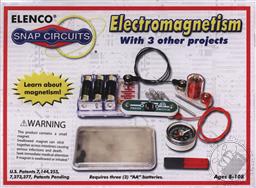 Snap Circuits Mini Electromagnetism SCP-08 with 3 Other Projects (Electronic Experiment Kit),Elenco Electronics