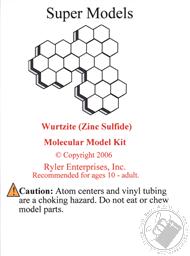 Wurtzite (Zinc Sulfide) Molecular Model Kit (Inorganic Chemistry) (186 Pcs),Ryler Enterprises