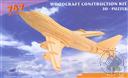 3-D Wooden Puzzle: 747 (Wood Craft Construction Kit) 33 Pieces Ages 7 and Up,Puzzled Inc
