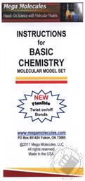 Basic Chemistry Molecular Model Kit (110 Pieces),Mega Molecules LLC