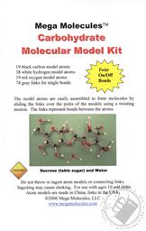 Carbohydrate Molecular Model Kit (150 Pcs) Mega Molecules,Mega Molecules LLC
