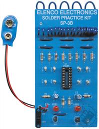Elenco Solder Practice Kit (Model SP-3B) (Electronic Experiment Kit - Requires Soldering),Elenco Electronics