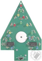 Christmas Tree Kit (Model K-14 Electronic Experiment Kit - Requires Soldering),Elenco Electronics