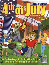 Educational Coloring and Activity Book: Celebrate America 4th of July,Really Big Coloring Books