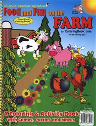 Educational Coloring and Activity Book: All About American Agriculture, Food and Fun on the Farm,Really Big Coloring Books