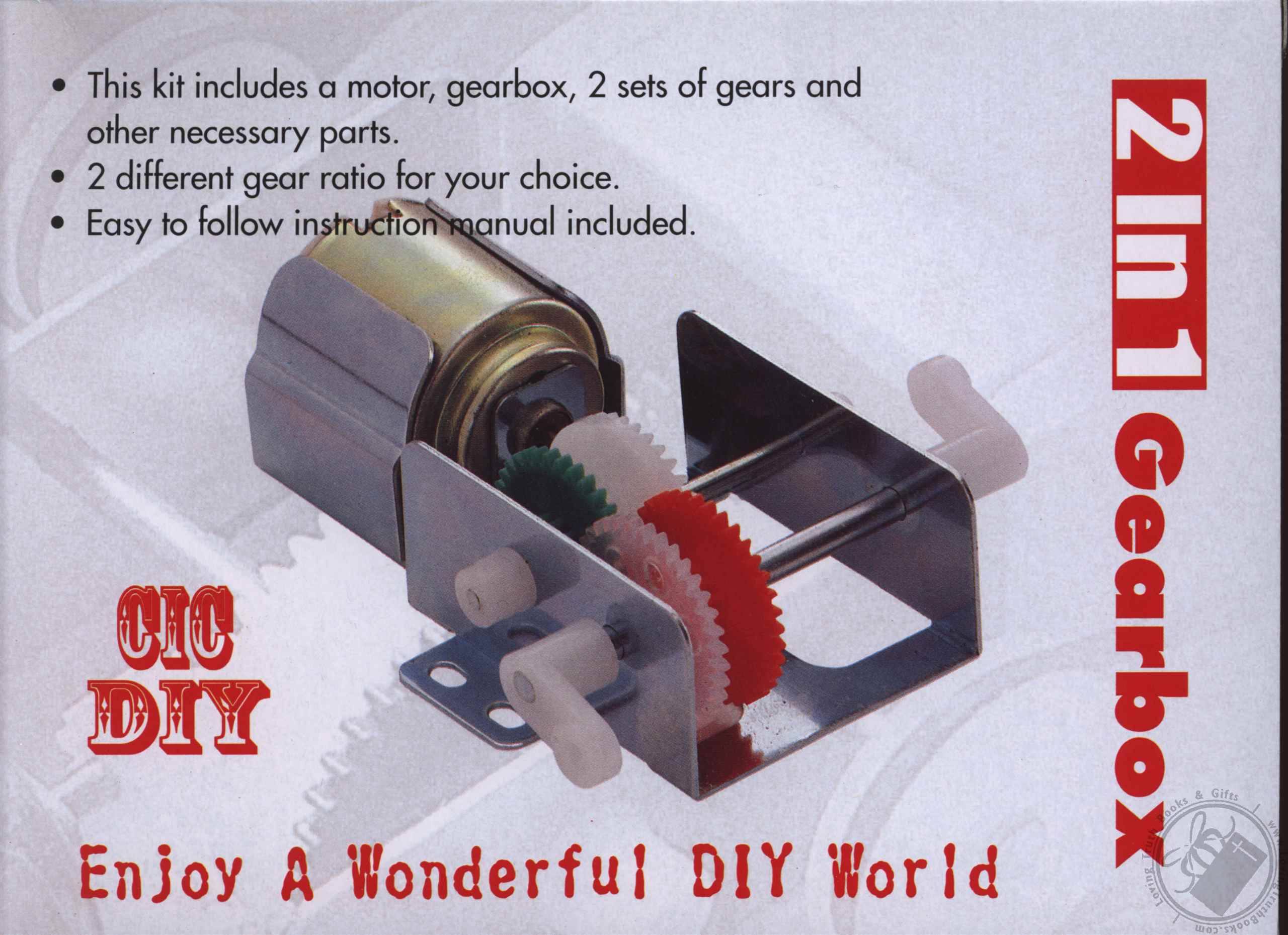 Do It Yourself 2 in 1 Gearbox Kit (Electronic Experiment Kit) by Elenco