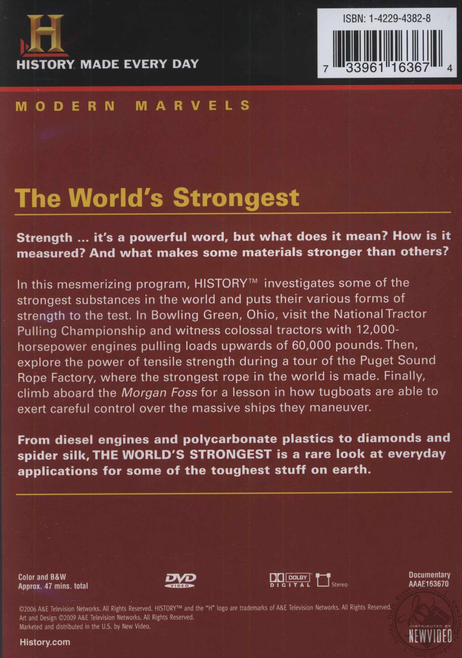 The History Channel Modern Marvels The World's Strongest by The