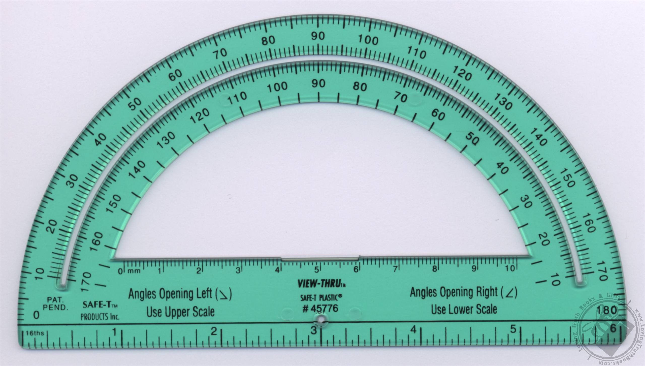 Actual Size Protractor Printable