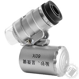 Mini Pocket 60X Microscope with 2 LED Light and Carry Pouch,MG