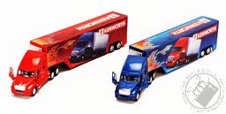 Kenworth T2000 Diecast Container Truck Model with Pullback Action and Openable Doors (Scale 1:66) (Colors Vary),Kinsmart