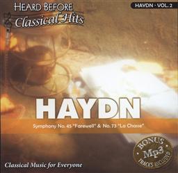 Heard Before Classical Hits: Haydn Volume 2 (Symphony No. 45 Farewell & No. 73 La Chasse),Select Media