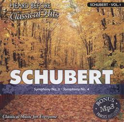 Heard Before Classical Hits: Schubert Volume 1 (Symphony No. 3, Symphony No. 4),Select Media