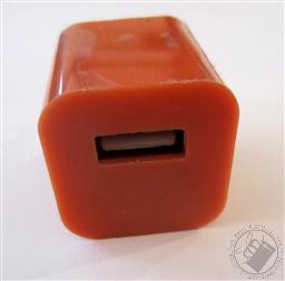 Orange Mini 1000mA USB Power Charger/ Adapter,Loving Truth Books & Gifts