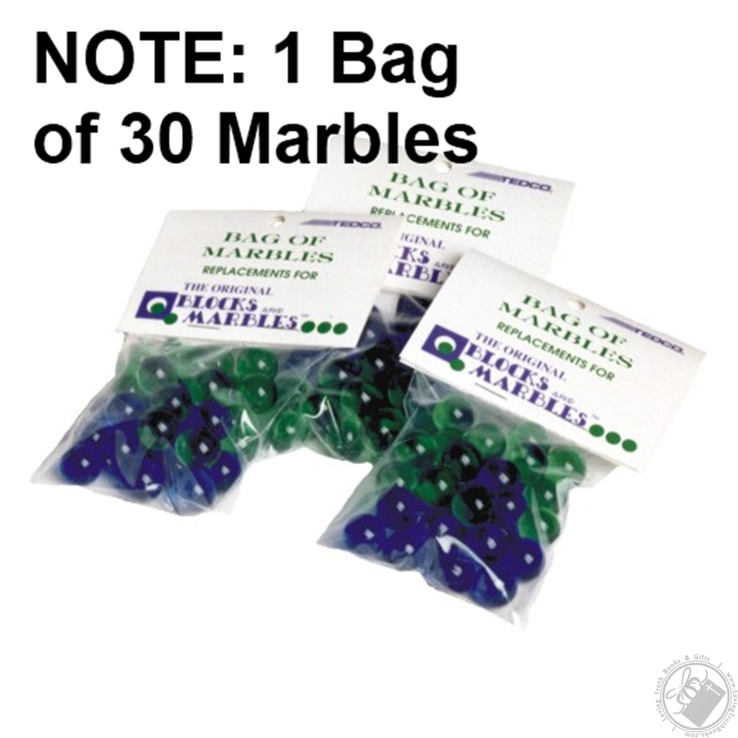Bag of Marbles for The Original Blocks and Marbles (Ages 4 and Up) (30