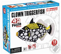 Clown Triggerfish 4D Puzzle with Realistic Detail,4D Master