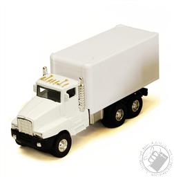 Delivery Box Truck Diecast with Pullback Action (Color: White),Shing Fat LTD