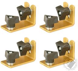Set: Incra Build-it System Brackets and Knobs with Fasteners 1 1/2 x 2 1/4 (Pack of 4),Incra