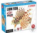 Lion Fish 4D Puzzle with Realistic Detail (26 Pieces for Ages 6 and Up) (Biology Model),4D Master