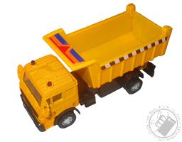 Construction Truck Dump Truck Diecast Vehicle with Pullback Action (Color: Yellow),Shing Fat LTD