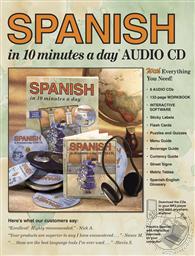 Spanish in 10 minutes a day AUDIO CD Set,Kristine K. Kershul