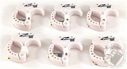 Cable Clamp PRO, SMALL Cable / Power Tool / Computer Cable Clamp, White Color (Set/ Pack of 6),QA Worldwide