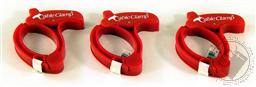 Cable Clamp, MEDIUM Cable / Power Tool / Computer Cable Clamp, Red Color (Set/ Pack of 3),QA Worldwide