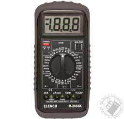 Digital Multimeter Kit M-2666K (Wide Range Multimeter with Capacitance and Transistor Testing Features),Elenco Electronics