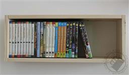 Solid White Ash Real Wood Floating Rectangular Box Shelf, 24.5