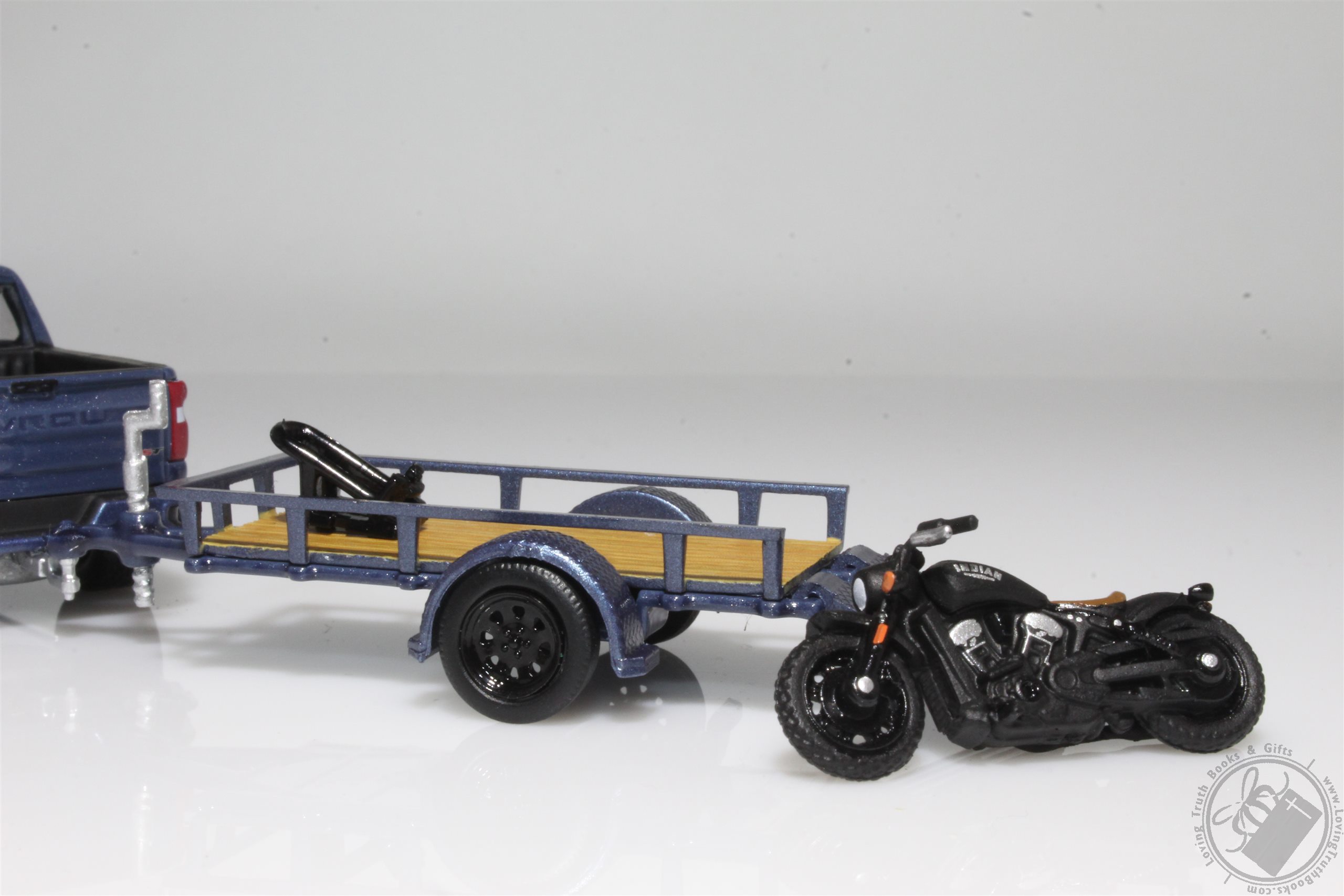 2020 Chevy Silverado and Utility Trailer with 2020 Indian