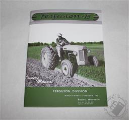 Ferguson TO-35 Operators / Owners Manual, Gray & Green 1954 1955 Massey Ferguson (Book