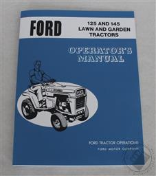 Ford, LGT 125, and 145 Garden / Lawn Tractor Operators/ Owners Manual, 1972-1976,Ford Motor Co.