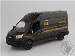 UPS Mail Delivery Van 2019 Ford Transit High Roof 1:64 Scale Diecast Model,Greenlight Collectibles 