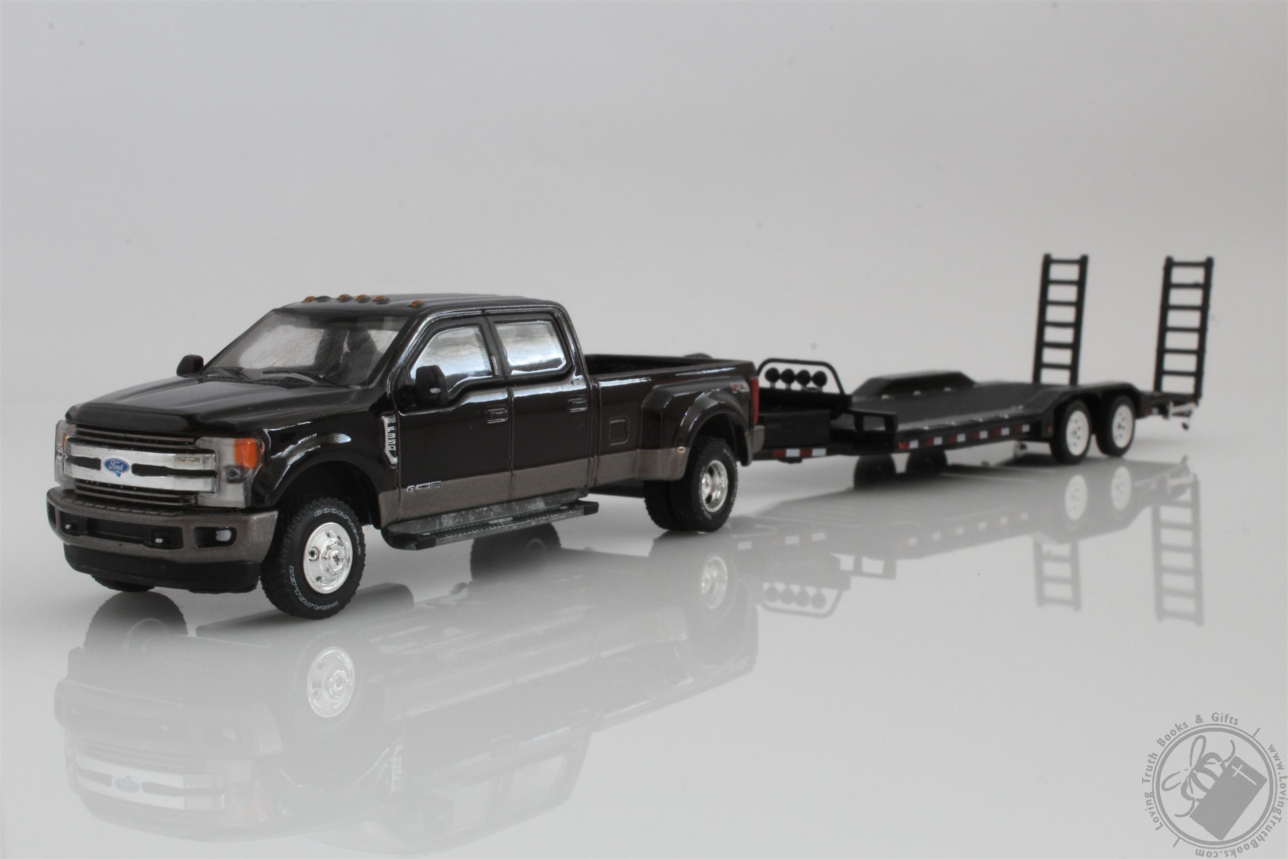2018 Ford F350 King Ranch Dually Pickup Truck, With Car Hauler Trailer