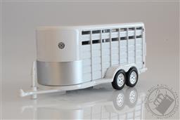 Livestock/ Animal/ Farm Trailer Bumper Hitch 1:64 Scale Diecast Model (Aluminum Color),Greenlight Collectibles 