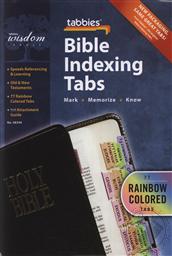 Standard Rainbow Bible Indexing Tabs for any Size Bible (Bible Reference Tabs),Tabbies