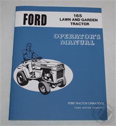 Ford, LGT 165 Garden / Lawn Tractor Operators/ Owners Manual, 1972-1976,Ford Motor Co.