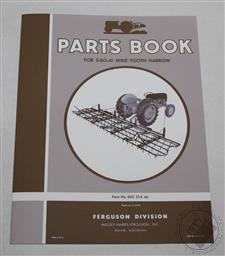 Ferguson S-BO-41 Spike Tooth Harrow / Cultivator Parts Book/ List, Manual,Harry Ferguson Inc.