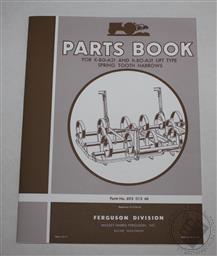 Ferguson K-BO-A21 K-BO-A31 Lift Type Spring Tooth Harrow Parts Book/ List Manual,Harry Ferguson Inc.