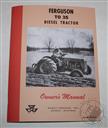 Massey Ferguson TO-35 Diesel Tractor Operators / Owners Manual, for 1954 to 1960,Massey Ferguson Inc.