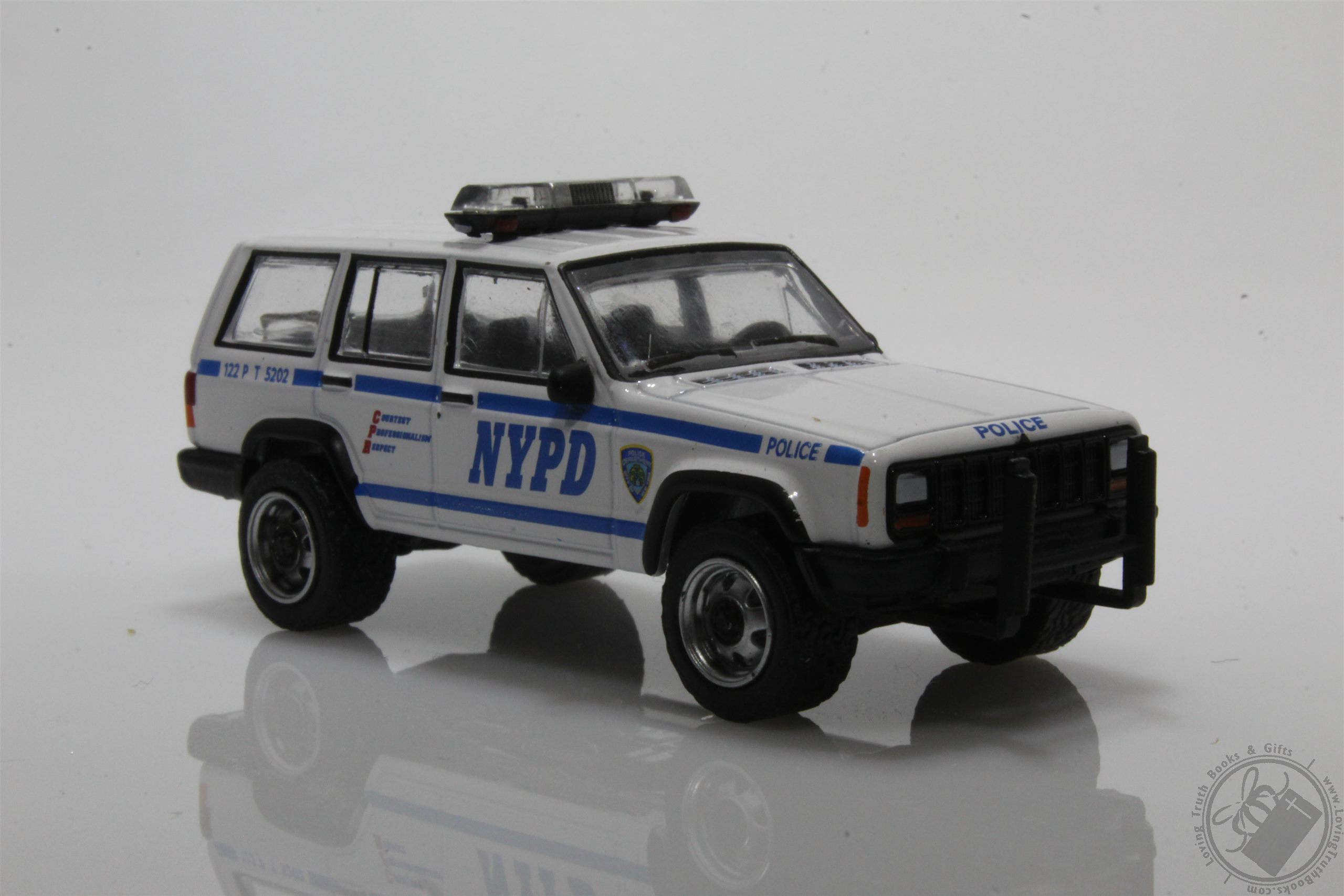 Modellino Greenlight Hot Pursuit 1:64 Jeep Cherokee NYPD 1997, Diecast Collezione